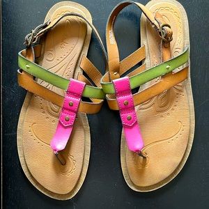 Clarks Cushion Comfort Strap Thong Slingback Sandal